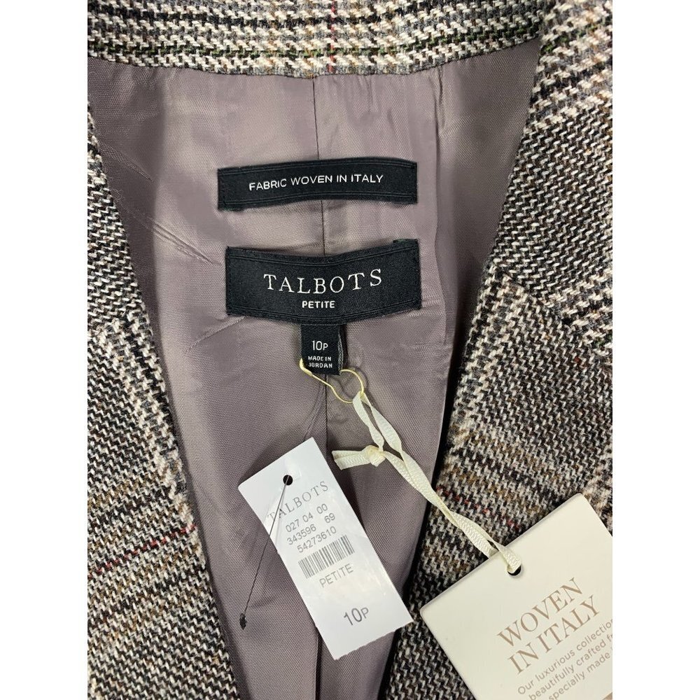 Talbots Petite Woven in Italy Blazer - Picture 3 of 8